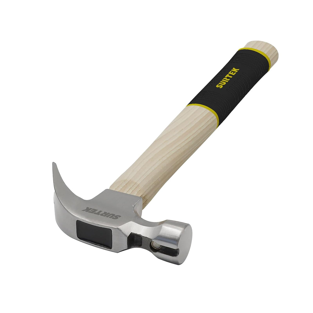 Surtek 416CG Martillo de uña curva pulido con mango de madera, 20 oz