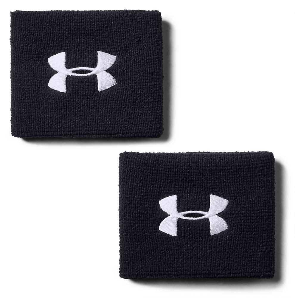 Under Armour Muñequeras de Entrenamiento, Paquete de 2 - Unitalla - Negro - Muñequera