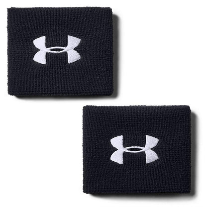 Under Armour Muñequeras de Entrenamiento, Paquete de 2 - Unitalla - Negro - Muñequera