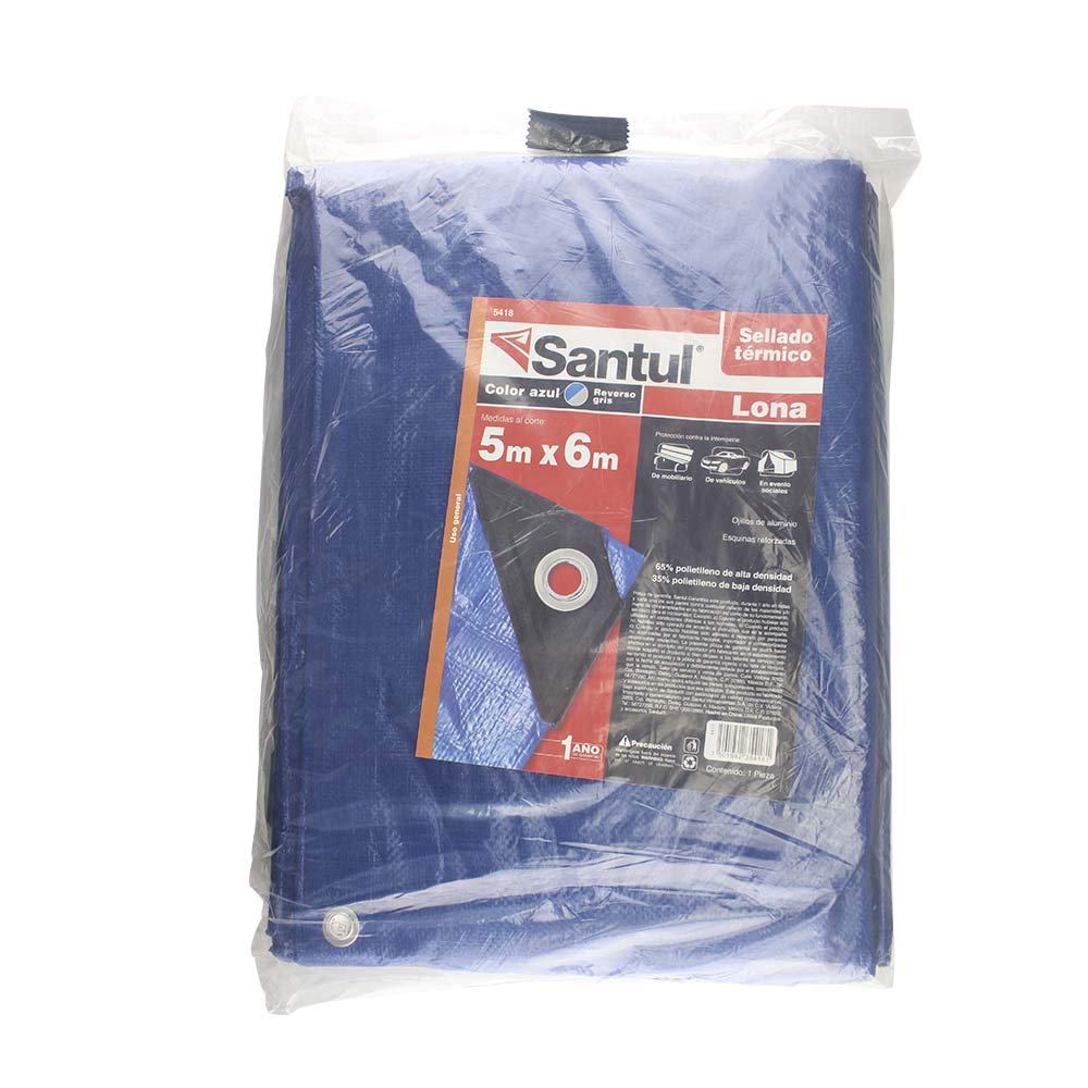 Santul Lona Impermeable Uso Ligero con Protección UV - 5x5 m