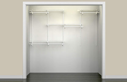 ClosetMaid ShelfTrack - Organizador de clóset Ajustable, Blanco, 5 to 8 Feet, 1