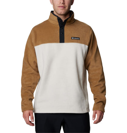 Columbia Steens Mountain Half Snap II Chamarra Polar para Hombre - Dark Stone - Delta - Black - M