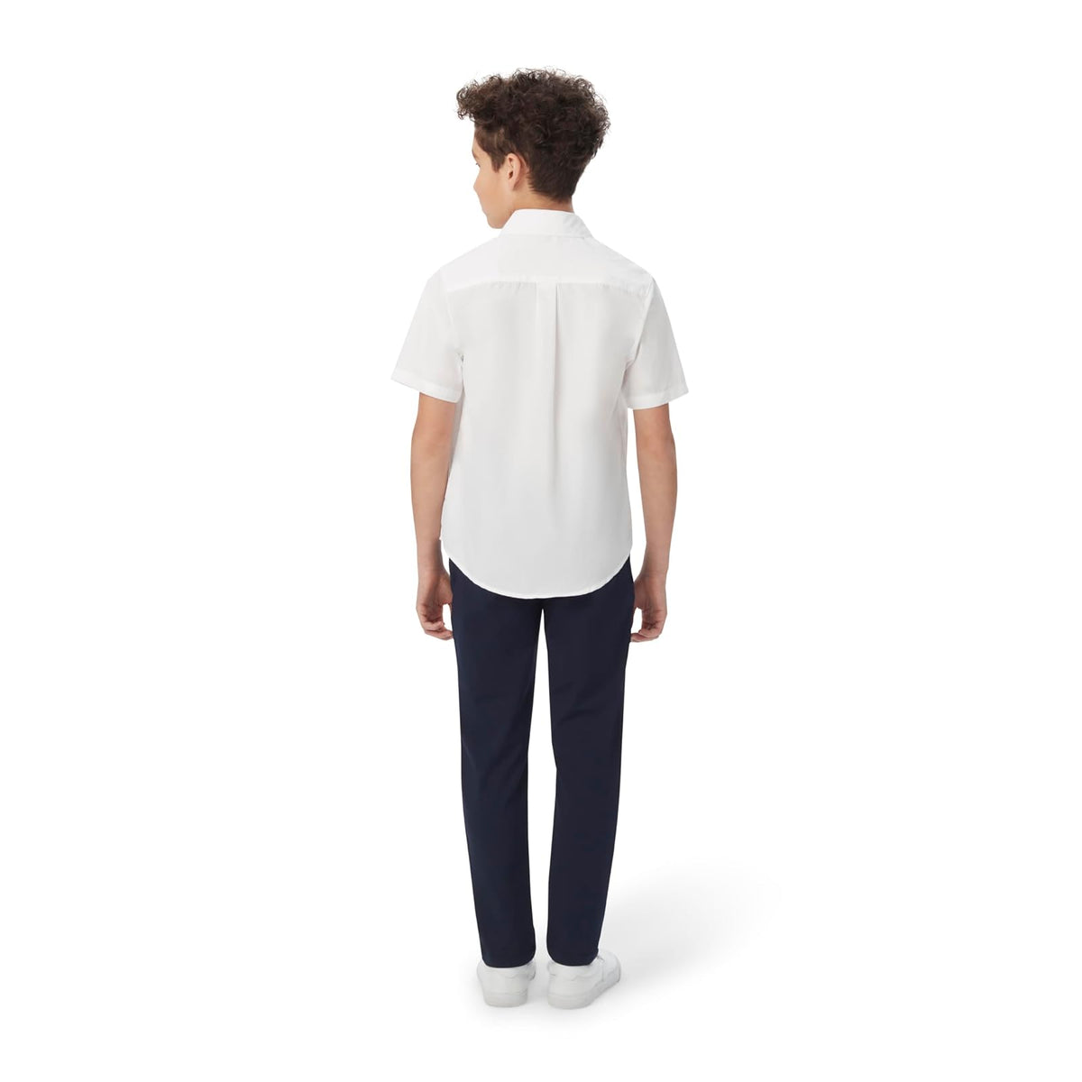 French Toast Boys' Short Sleeve Poplin Dress Shirt