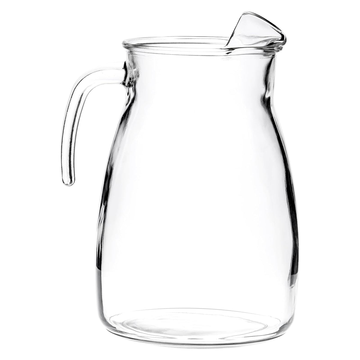 Borgonovo Artic - Jarra De Vidrio Gran Capacidad 2.8 Lt Jarra con Agarradera Para Agua Caliente, Fría, Jugo, Leche, Vidrio Resistente al Calor