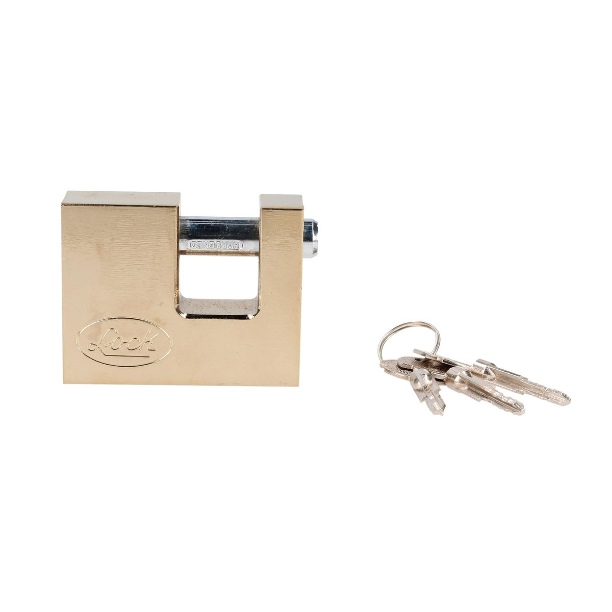 Lock L22C70TLBB Candado de Acero para Cortina Metálica 70 mm Latón Brillante Llave Tetra
