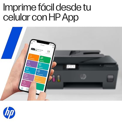 HP Impresora Multifuncional Smart Tank 530, Tinta Continua, Color, Wi-Fi, Dúplex (Doble Cara) Manual, ADF Alimentador Automático, Imprime Smart App, Impresión, Escaneo, Copiado (4SB24A)