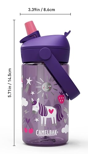 CAMELBAK BOTELLA THRIVE FLIP STRAW KIDS 400ml UNICORN PARTY