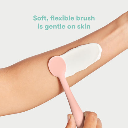 Frida Baby Espátula para Crema de Pañal de Silicona | Rosa, 100% silicona, sin BPA, higiénico, base de ventosa, fácil limpieza