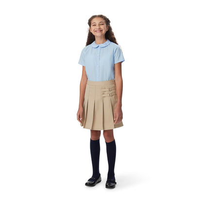 French Toast Girls' Two-Tab Pleated Scooter Skirt