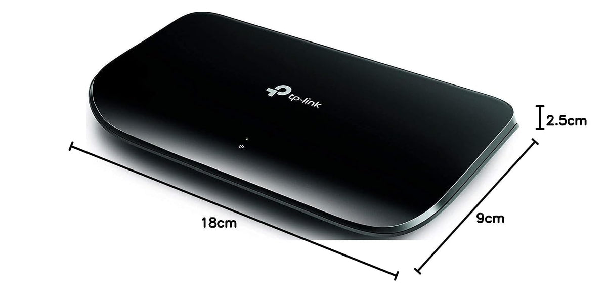 TP-Link Switch de Red Gigabit TL-SG1008D - 8 Puertos RJ45 Gigabit - Plug and Play - Ahorro de Energía - Diseño Compacto - para Hogar y Oficina