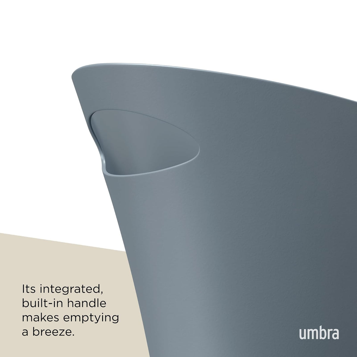 Umbra Skinny Bote de Basura, Azul pizarra