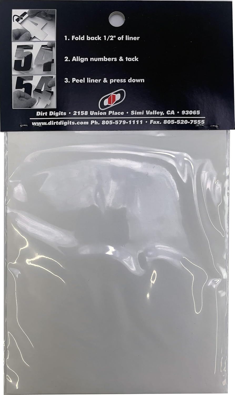 Dirt Digits DD43B-6 - Vinilo Troquelado (4 Pulgadas, 10 cm), Color Negro