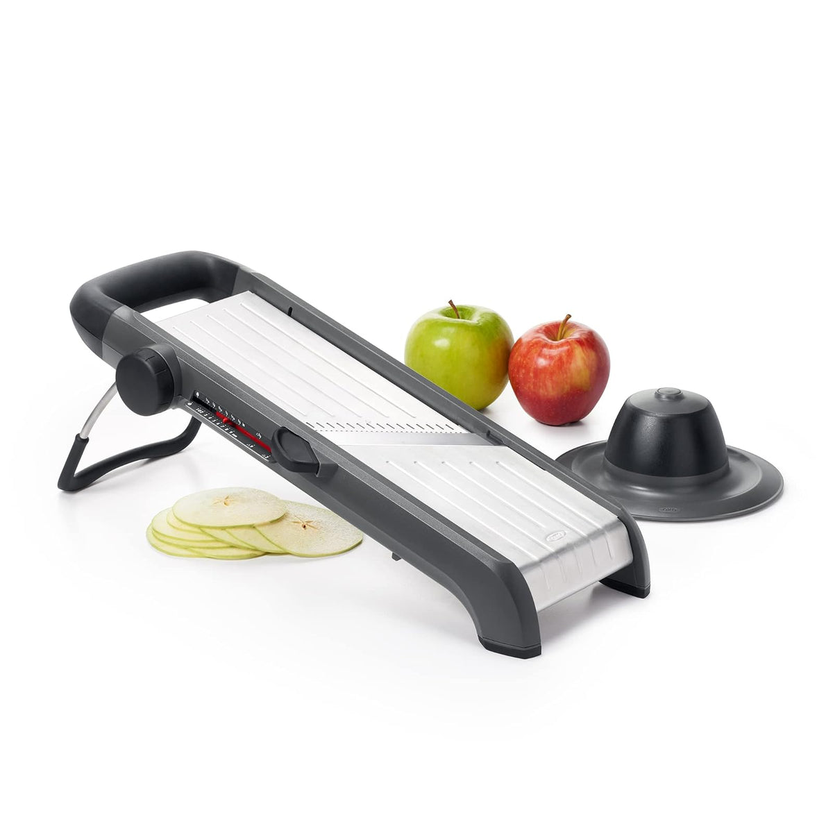 OXO Good Grips – Mandolina del chef 2.0 | Crea fácilmente rebanadas precisas para resultados de calidad profesional, hojas de arruga/gofre, hoja de acero inoxidable