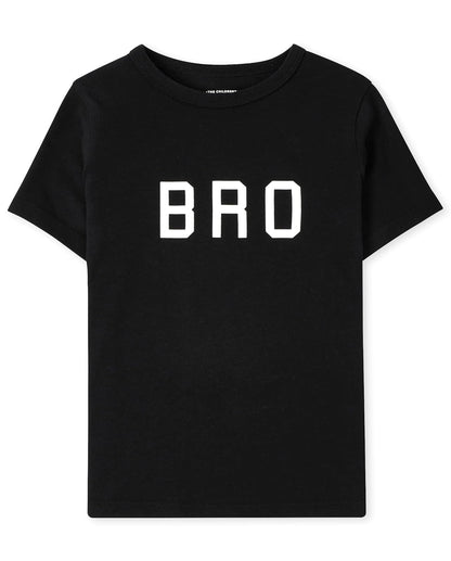 The Children's Place Camisetas Gráficas Manga Corta para Niño - Bro Single - 3T