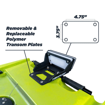 Newport Vessels 20A1000065 Soporte de Motor para Kayak, Para Agua Dulce y Salada, Gris