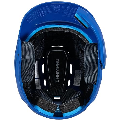 Champro HXE - Casco de bateo de béisbol Mate con mandíbula