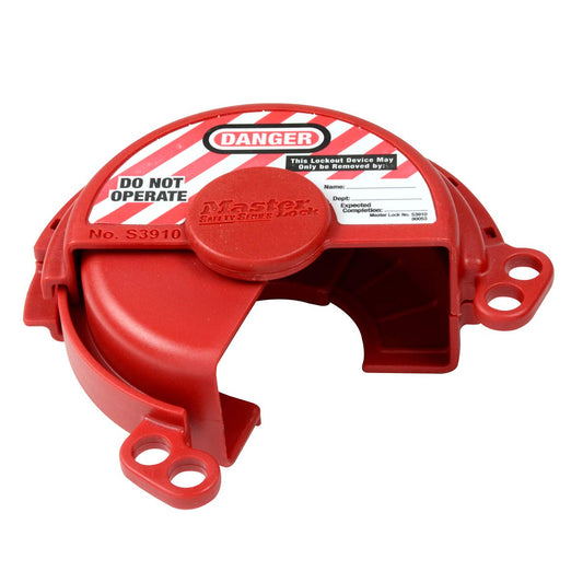 Master Lock S3910 Lockout Tagout Bloqueo de válvula de gas presurizado, rojo