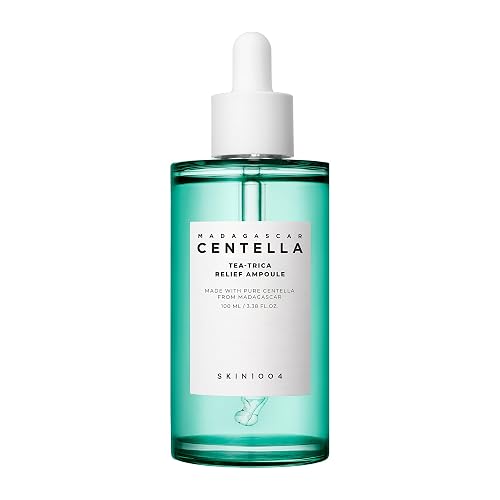 SKIN1004 Madagascar Centella Tea-Trica Relief Ampoule 100 ml – Suero Facial con Centella Asiática y Árbol de Té – Textura Ligera – Para Piel Mixta a Grasa