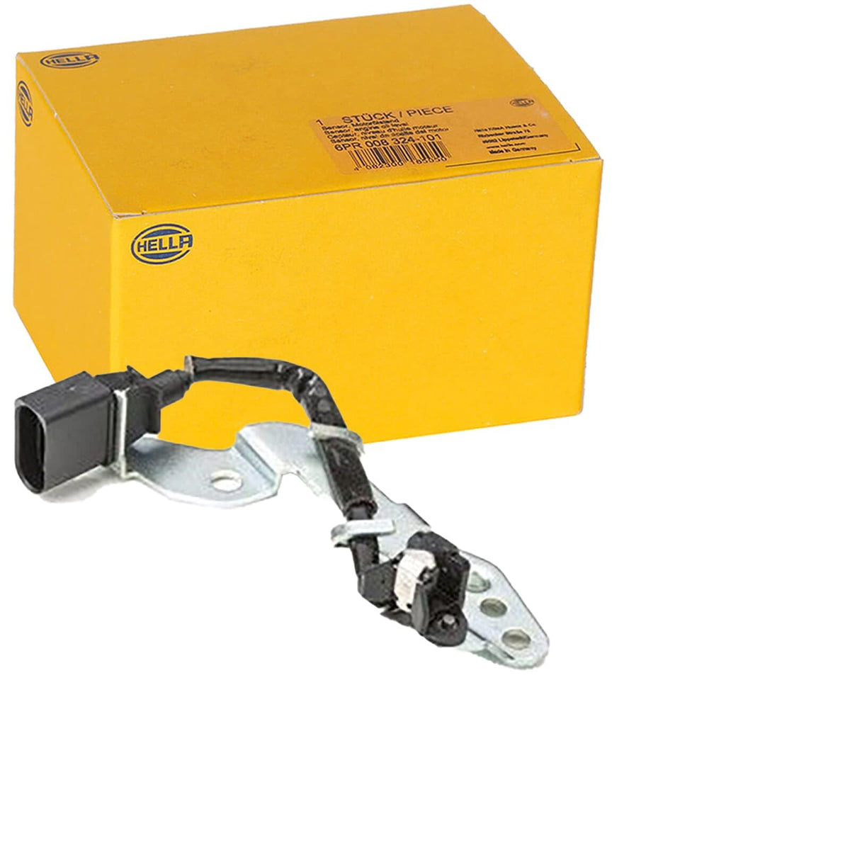 Hella Sensor de Posición del Árbol de Levas 6PU 009 121-561, 12V, 3 Polos | Compatible con: Audi A3, A4 B5, A4 B5 Avant, Seat ALHAMBRA, Ibiza III, Skoda Fabia I, Fabia I Combi, Fabia I Seather