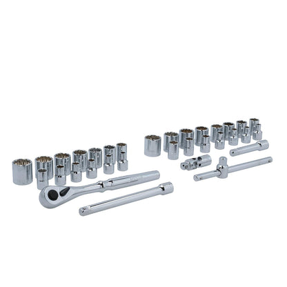 Urrea Herramientas 5200CB Urrea Juego de dados y accesorios 3/8" de 33 piezas en estuche plástico, color, pack of/paquete de 33