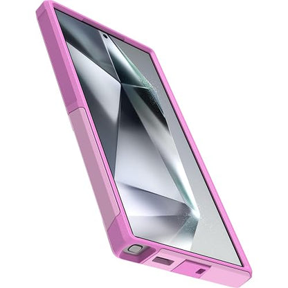 OtterBox - Funda para Samsung Galaxy S24 Ultra Commuter Series – Run Wildflower (Rosa), Delgada y Resistente, Apta para el Bolsillo, con protección de Puerto