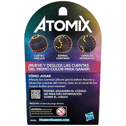 Hasbro Gaming Juego de Mesa Atomix, Esfera Rompecabezas para 1 Jugador, Juguete antiestrés, A Partir de 7 años