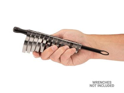 TEKTON - Organizador de llaves de cuervo de 3/8 pulgadas x 10 pulgadas (negro)