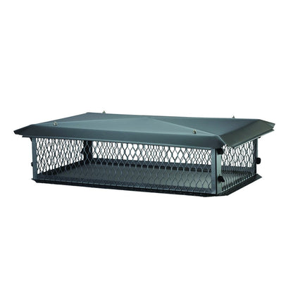 BigTop Cubierta para chimenea, 20,3 cm de altura, 17" x 29", Negro