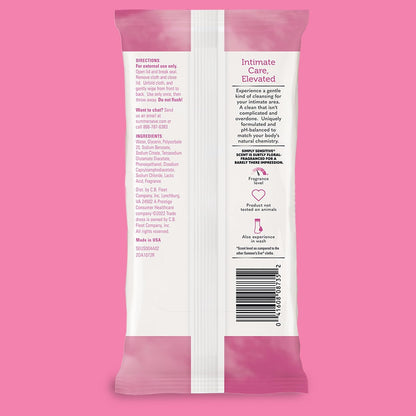 Summer's Eve Feminine Cleansing Cloths, for Sensitive Skin, for Women, 32 Pc Cloths
