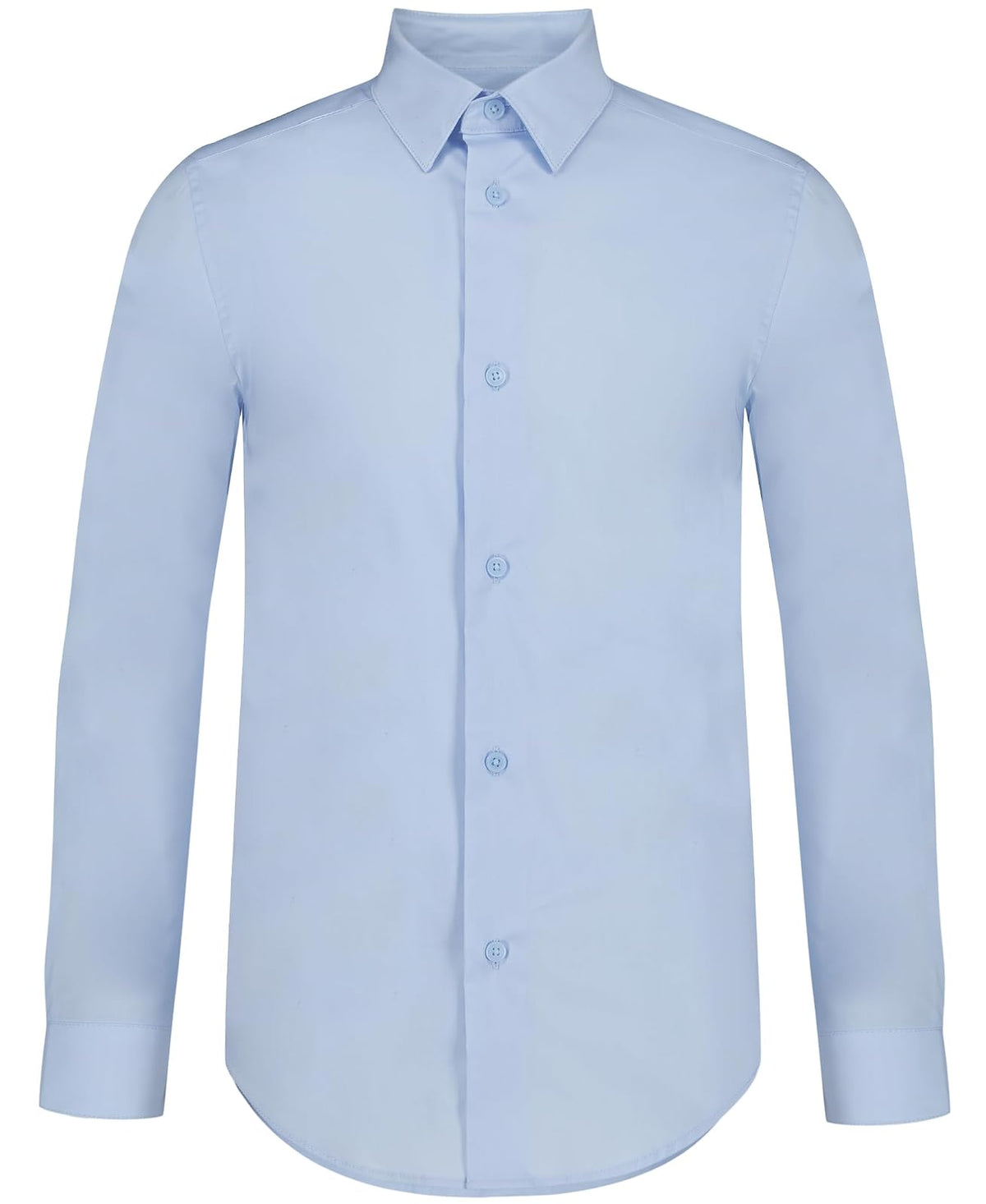 Calvin Klein Camisa de Vestir Manga Larga Ajustada para Niño - Bahía de hielo - 8
