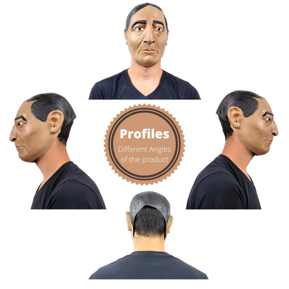 Benito Juarez, Máscara de Ex Presidente Mexicano, Máscaras de Personajes Ideal para Fiestas de Disfraces y Día de Muertos