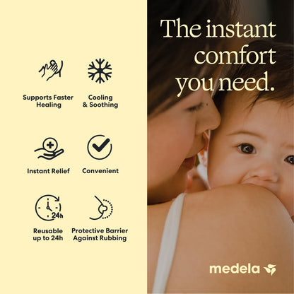 Medela | Parches de Hidrogel para Lactancia | Pezones Agrietados/Doloridos | Contiene: 4 piezas