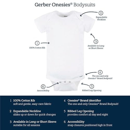 Gerber Baby - overol de manga corta (8 unidades)