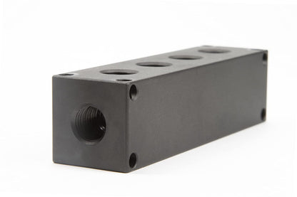 Viair Colector de 6 Puertos con Agujeros de Montaje 92820, Negro