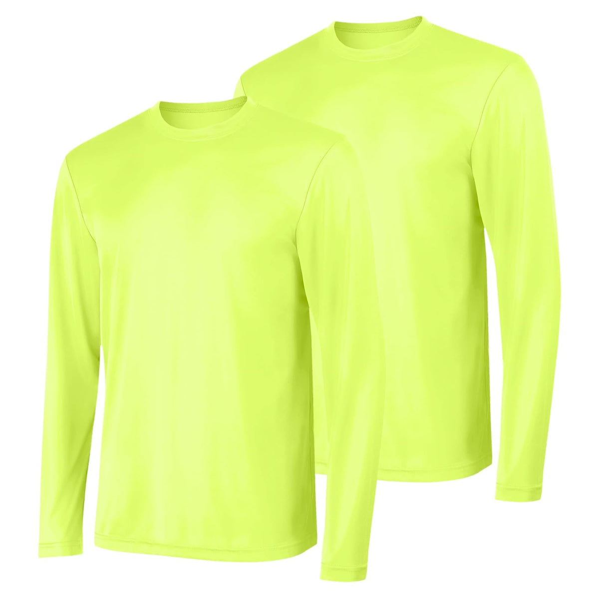 Hanes Camiseta de Manga Larga Cool Dri para Hombre UPF 50+ (Paquete de 2)