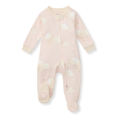 Burt's Bees Baby Pijama de Algodón Orgánico para Bebé - Recién Nacido - Pink Good Night Sky