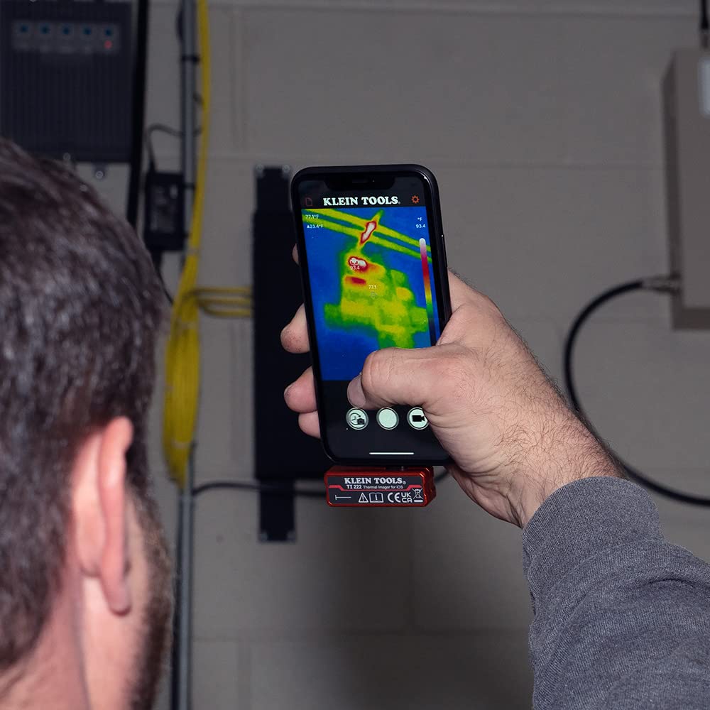 Klein Tools TI222 Cámara Térmica para iOS, 10.800 píxeles, Tres Paletas de Color