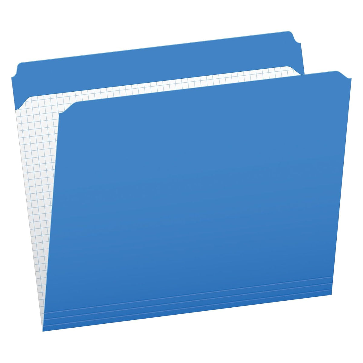 Pendaflex Pendaflex Carpetas de archivos, 2 capas, reforzadas, corte fuerte, pestaña superior, Ltr, 100/Bx, Azul, Carta