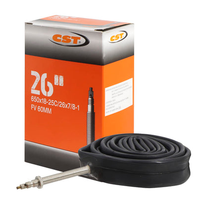 CST Cámara 650x18/25C (18/25-650) para Bicicleta de Ruta | Válvula Fina 60 mm | Resistente y Confiable ‍
