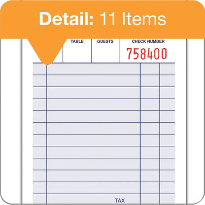 Adams Almohadilla de cheques de invitados, una sola pieza, blanco, 3-11/32 pulgadas x 5-7/16 pulgadas, 100 hojas/bloc, 12 almohadillas/paquete (2100-12)