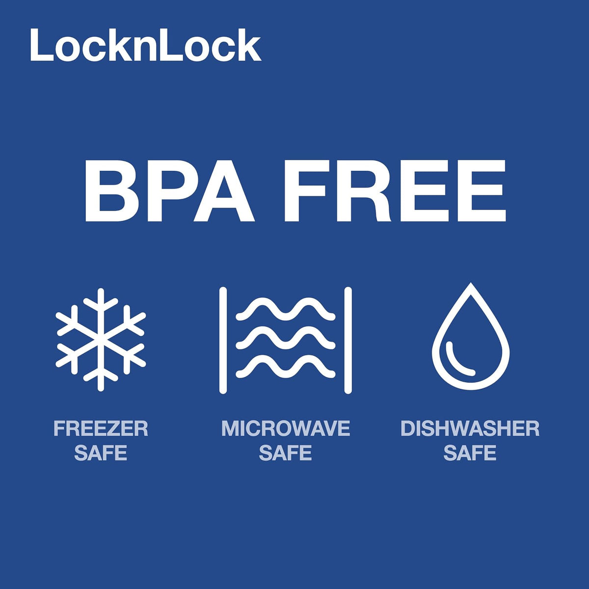 LocknLock Easy Essentials - Juego de contenedores y cubos de almacenamiento de alimentos, sin BPA, apto para lavaplatos, 4 piezas, transparente