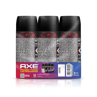 AXE PACK 3 PIEZAS Aerosol FUSION 97G para hombre