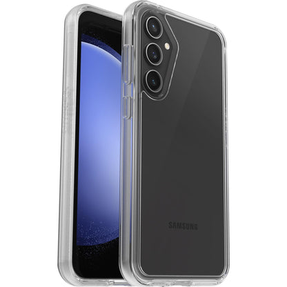 OtterBox - Funda Transparente para Galaxy S23 FE Symmetry Series – Transparente, Ultra Elegante, Compatible con Carga inalámbrica, Bordes elevados Que protegen la cámara y la visualización (la Unidad