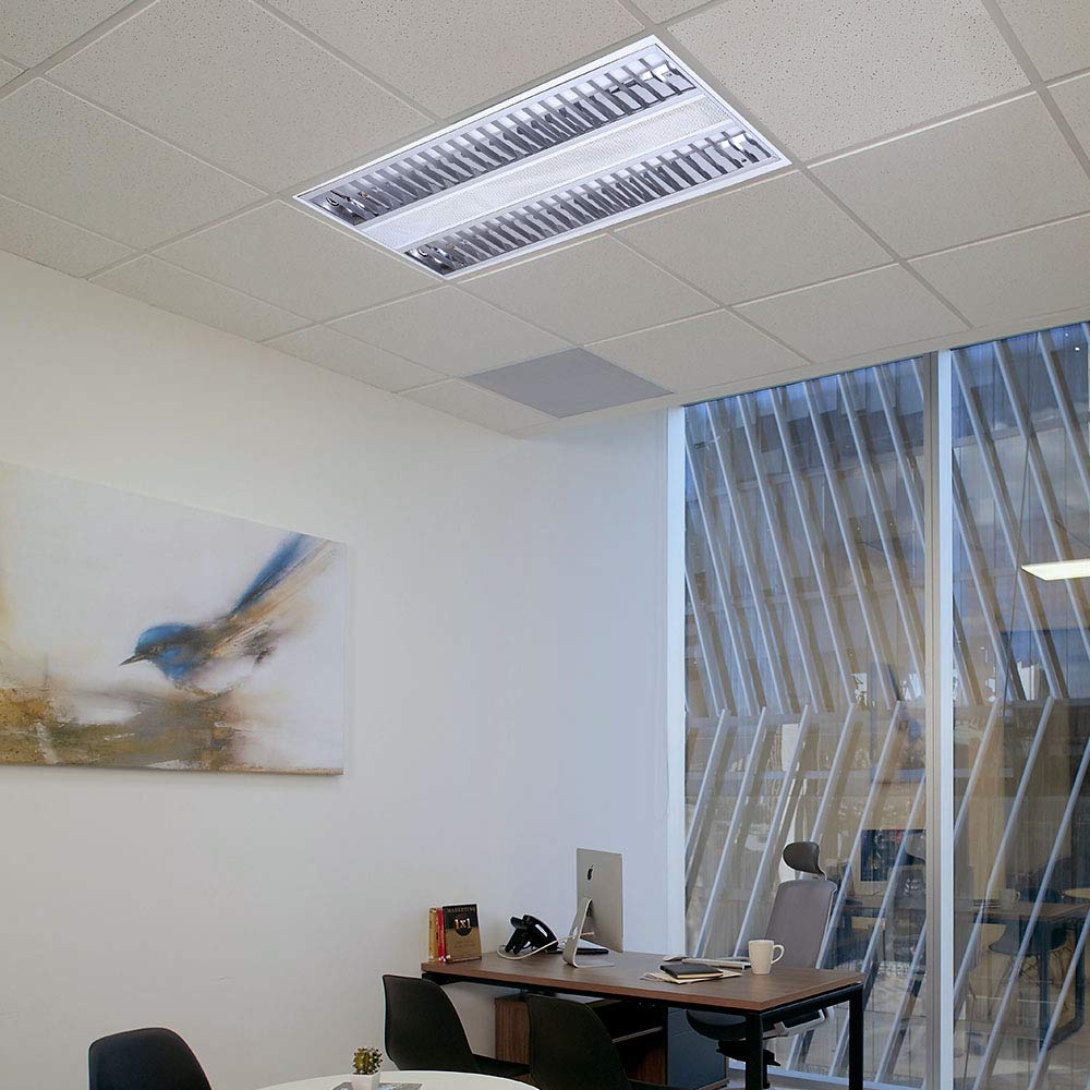 Tecnolite Lámpara LED Empotrado, Luz de Techo LED Minimalista, Base G5 x 2, 32 W, Luz de Día 6500 K, 127 V, 2800 Im, Construlita