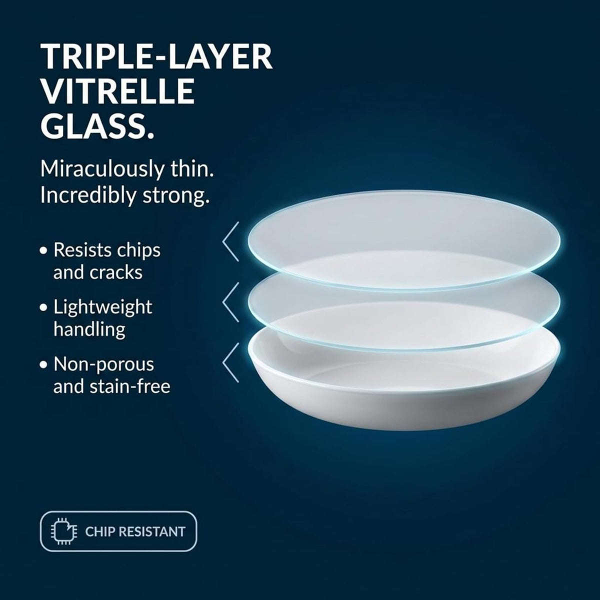 Corelle - Cuencos Versa de 4 piezas para ensalada de pasta y más, servicio para 4, duraderos y ecológicos, juego de cuencos compactos de 30 onzas, aptos para microondas y lavaplatos, color blanco