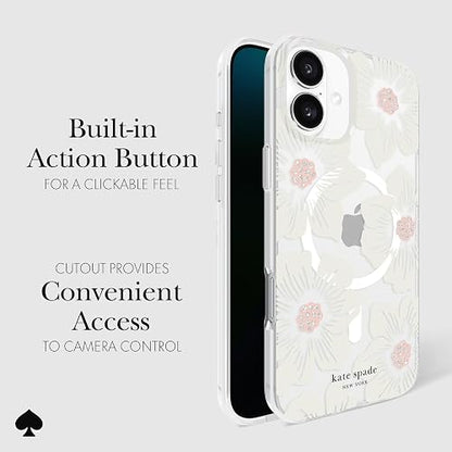 Kate Spade New York - Funda para iPhone 16 Plus, diseño de Flores