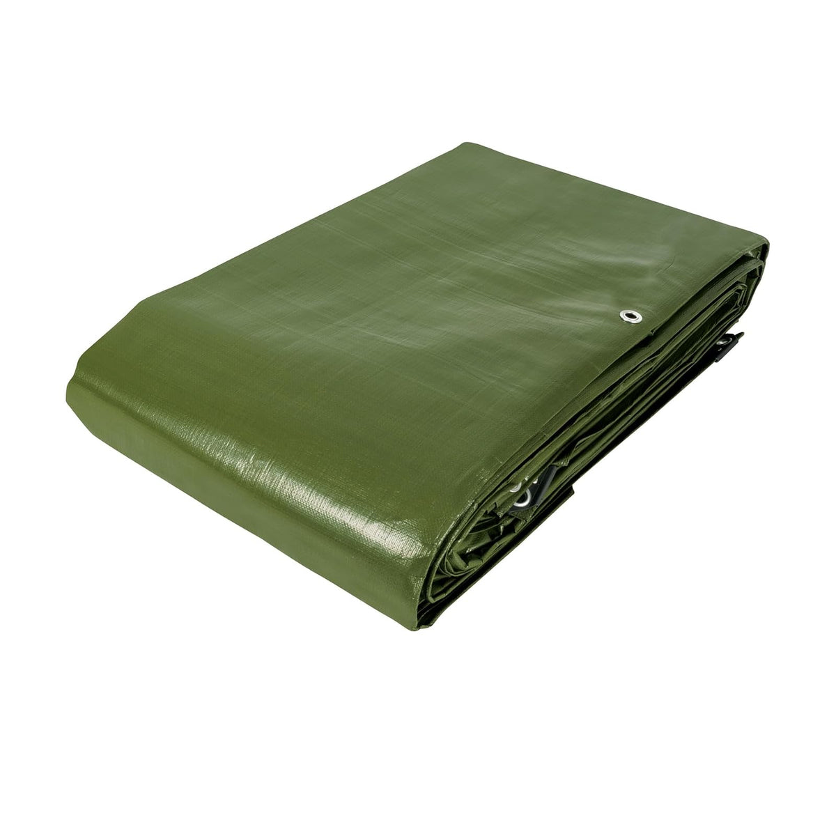 Truper Expert Lona Uso Rudo Verde Olivo con Ojillos de Aluminio - 6 x 12 m - Lona