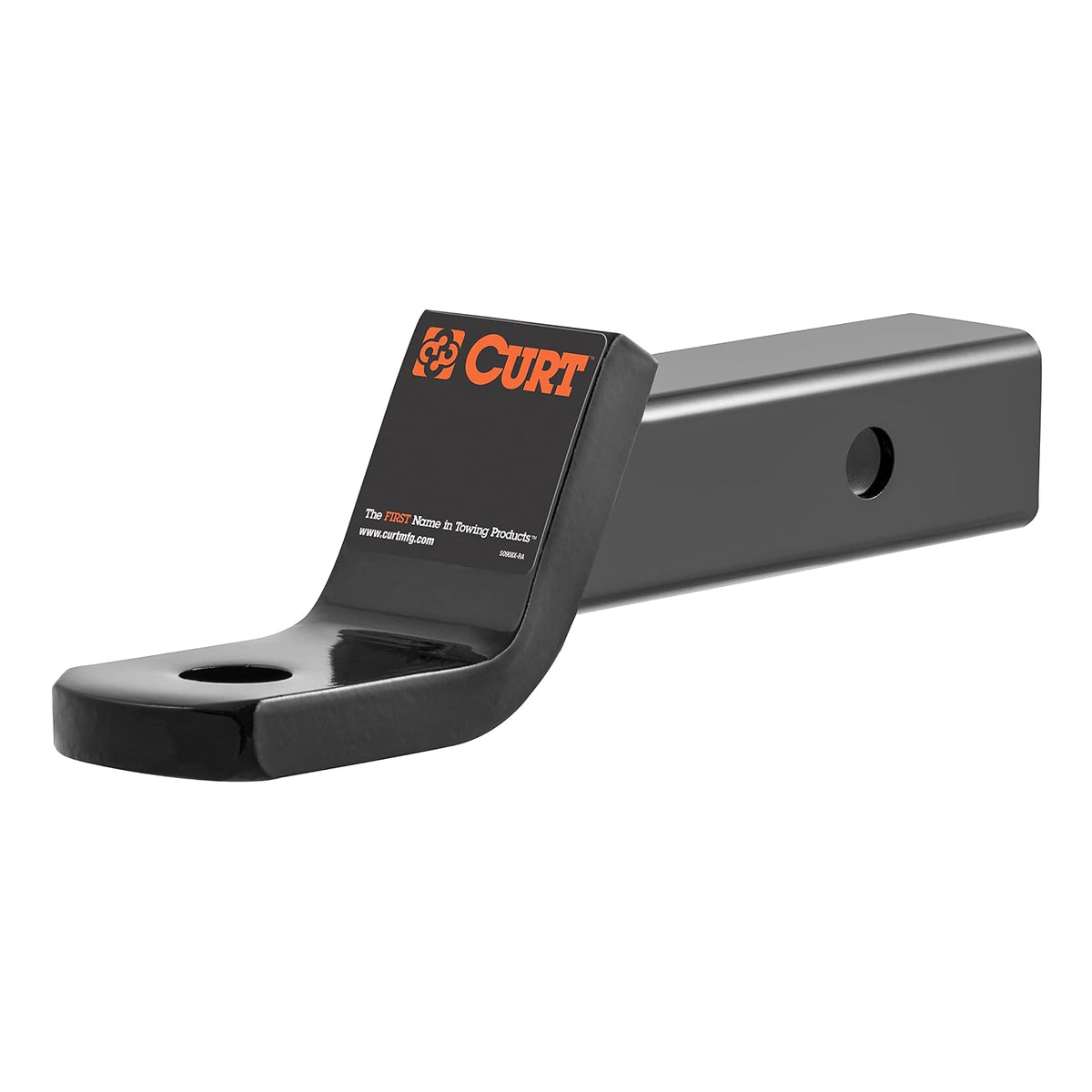 CURT Soporte de Bola de Enganche de Remolque Clase 3 45030, Receptor 2 in, Caída 2 in, Negro - 2" Receiver With 2" Drop - Negro (Gloss Black Powder Coat)