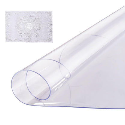 Mantel Protector de Mesa VEVOR de PVC Transparente - 106.7 cm (Redondo)