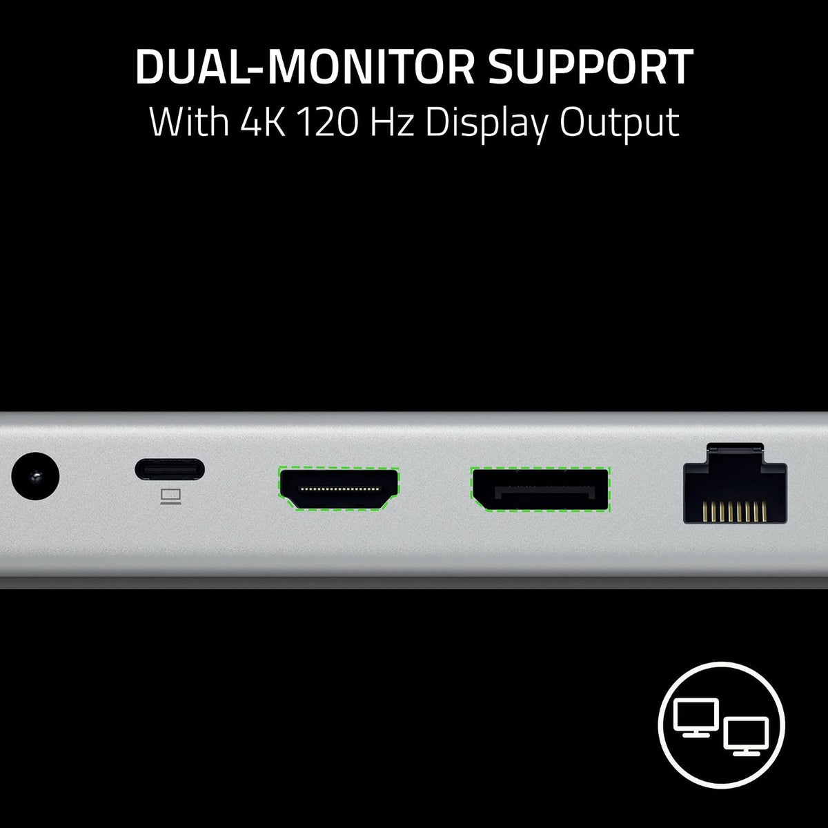 Razer USB 4 Dock – USB Type C 14-in-1 Multiport Adapter Mercury White
